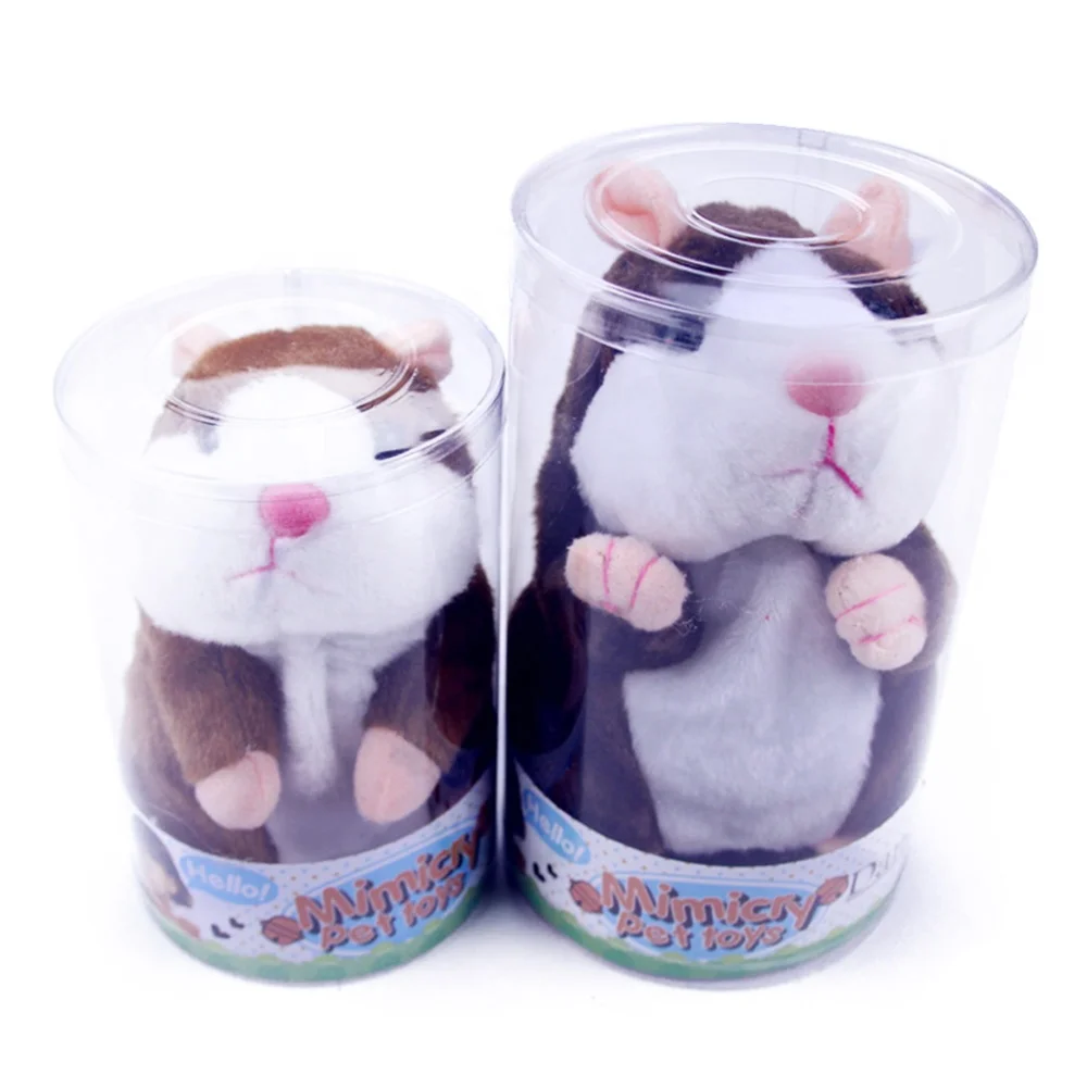 15CM de alto, lindo bebé juguetes de peluche suave eléctrica hablando x  hamster animales divertido Peluche de hámster hablando