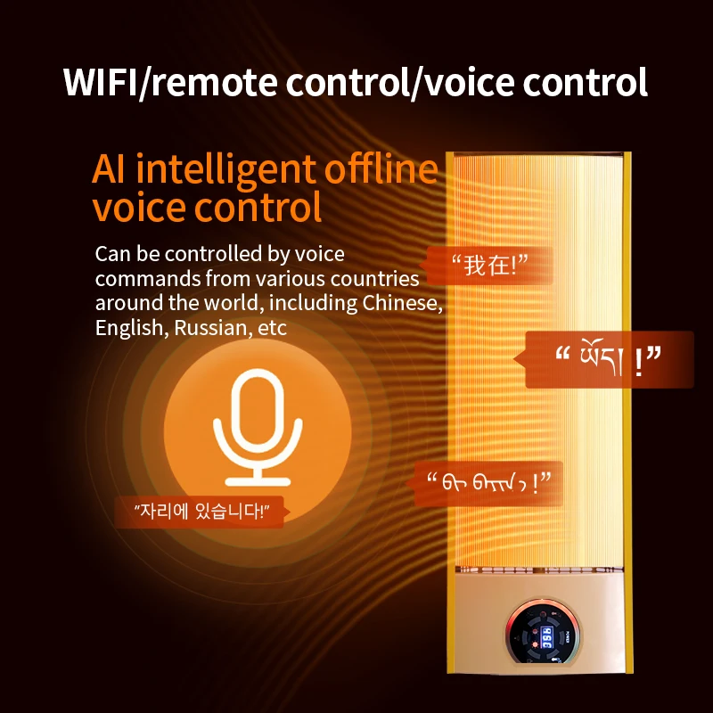 Hot Sellinf Smart Type Factory Price Electric Infrared Panel Heater With Remote 220V 2200W