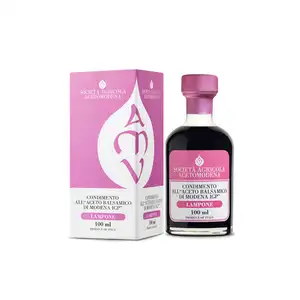 Modena PGI Raspberry Balsamic Vinegar Dressing 100ml Liquid Per Bottle 12 Bottles Per Box