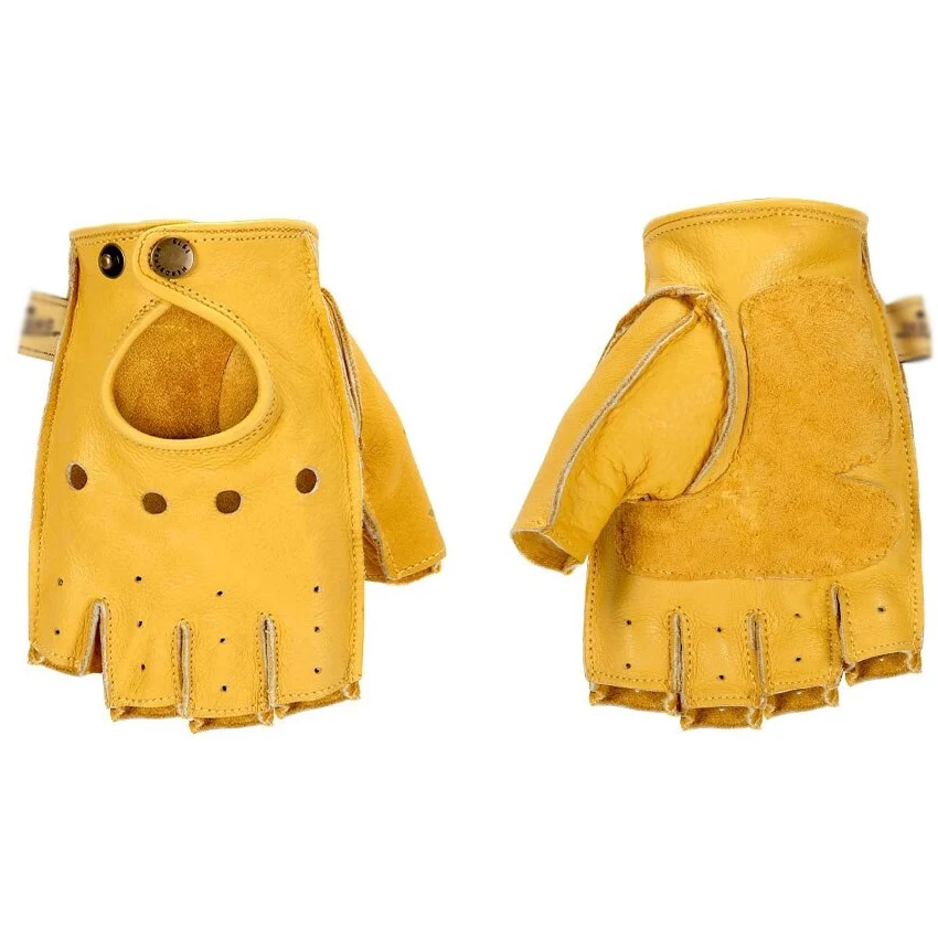 Мотоциклетные Перчатки из натуральной кожи, летние перчатки для езды на мотоцикле, с закрытыми пальцами, для сенсорных экранов, в стиле ретро