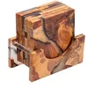 Natural Wood & White Resin
