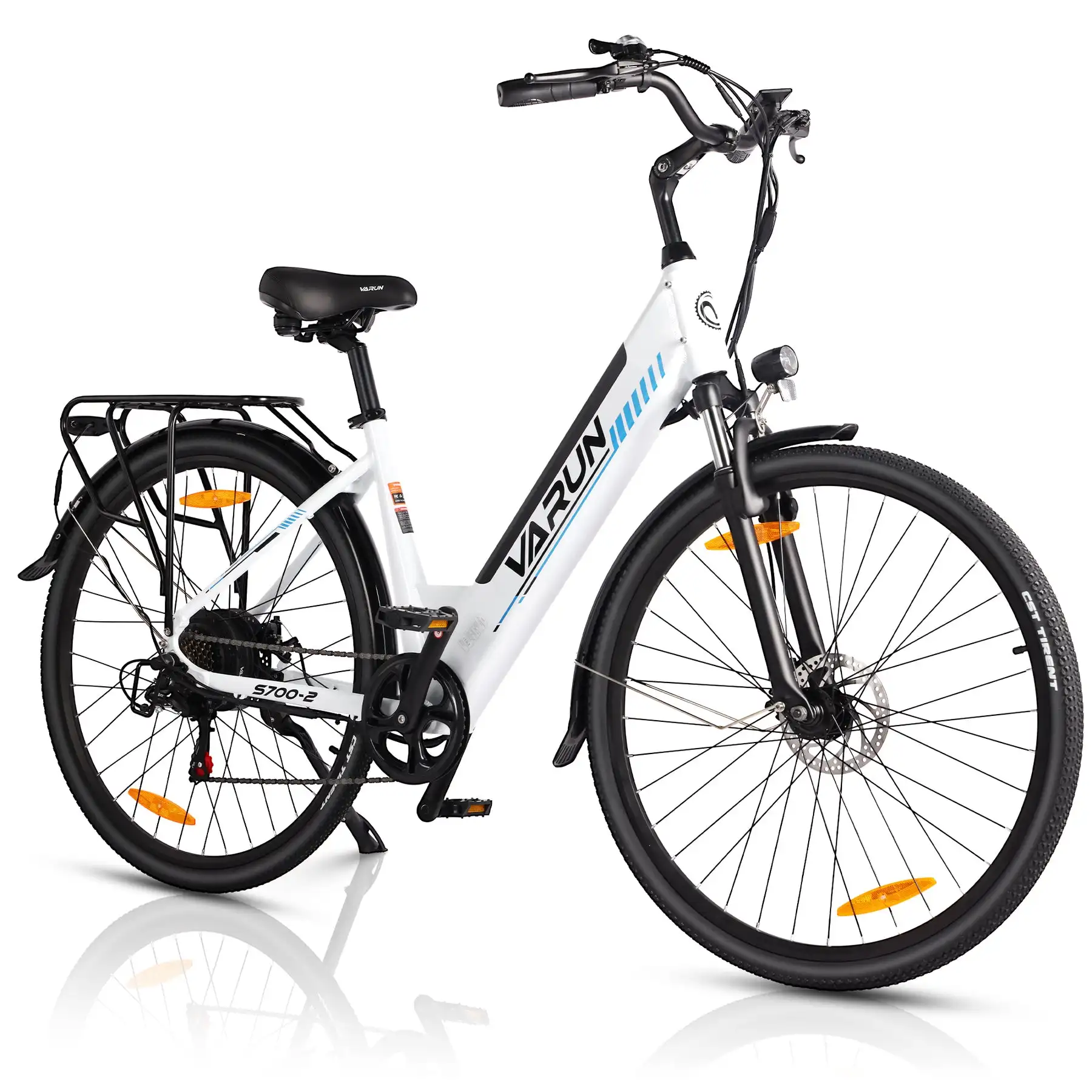 VARUN S700 Pedal-Assisted Electric City Bike with Rear Hub Motor Integrated Lithium Battery Smart Controller Long Range (60km)