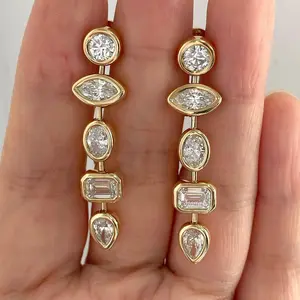 Wholesale Diamond Jewelry IGI Certified   from India Lab grown Diamonds DEF VVS Quality IGI Certified 14k gold jewelry