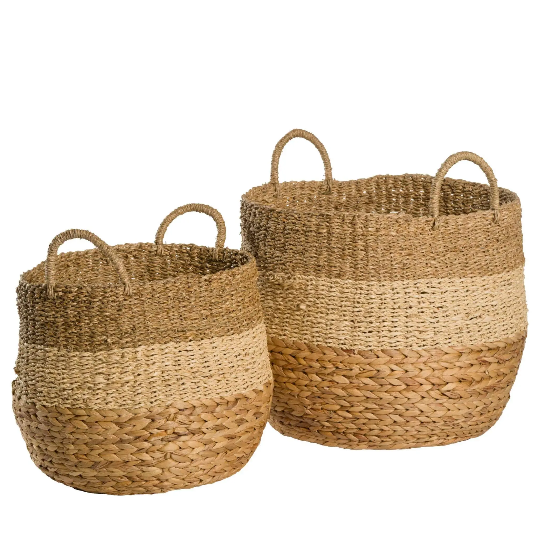 Wholesale In Vietnam Water Hyacinth Bin Woven Baskets Style Retro Hand ...