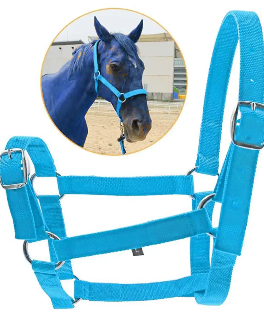 Triple Layer Horse Halter High Quality Nylon Wool Horse Halter Portable