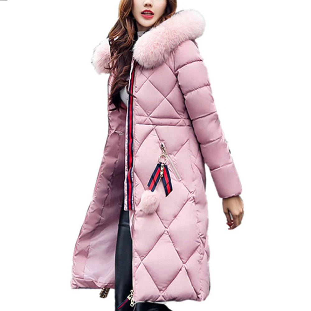Natural Fur Lining Parka Coat Woman Raccoon Fur Collar Warm Thick Parkas Jacket Best Quality Product - Image 3