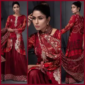 Modern Fashion Designer Indian Pakistani Lawn Linen Cotton Georgette 3 Piece Suits Available on Wholesale Price.