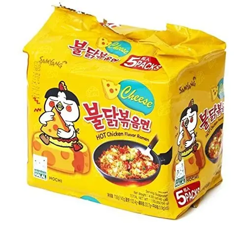 Samyang Buldak Cheese Hot Chicken Flavour Ramen Instant Korean Noodles ...