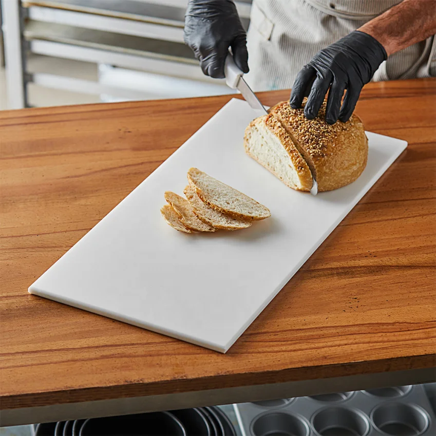 HDPE Plastic Cutting Board and Chopping Board for Food Processing Machines Durable & Easy to Clean