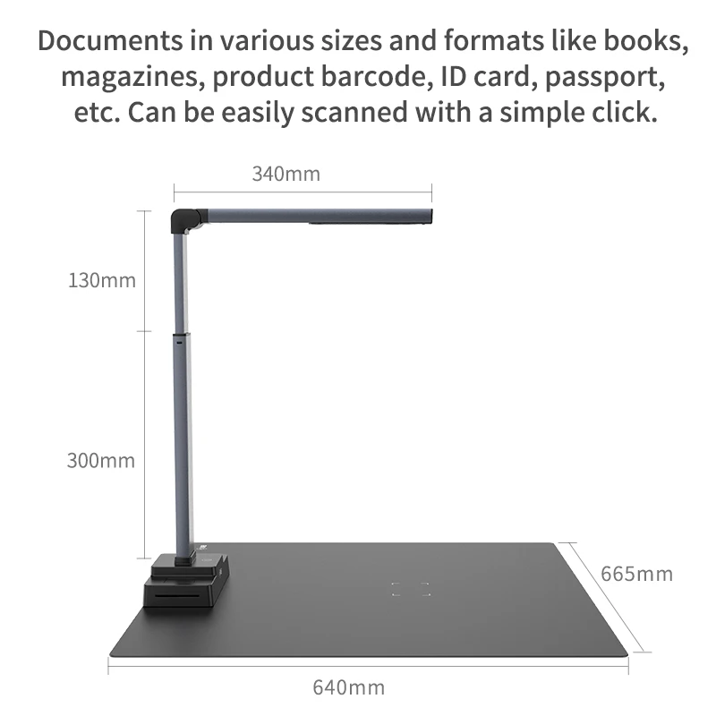 18MP A2 Large Paper Documents Scanner for Large Pictures