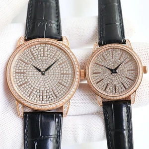 New High-quality Diamond-set Moissanite Business Style Men's Mechanical Watch Classic Waterproof Automatic Luxury Brand Watches