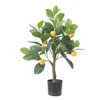 70cm Artificial Lemon Tree Single Trunk With Yellow Lemons