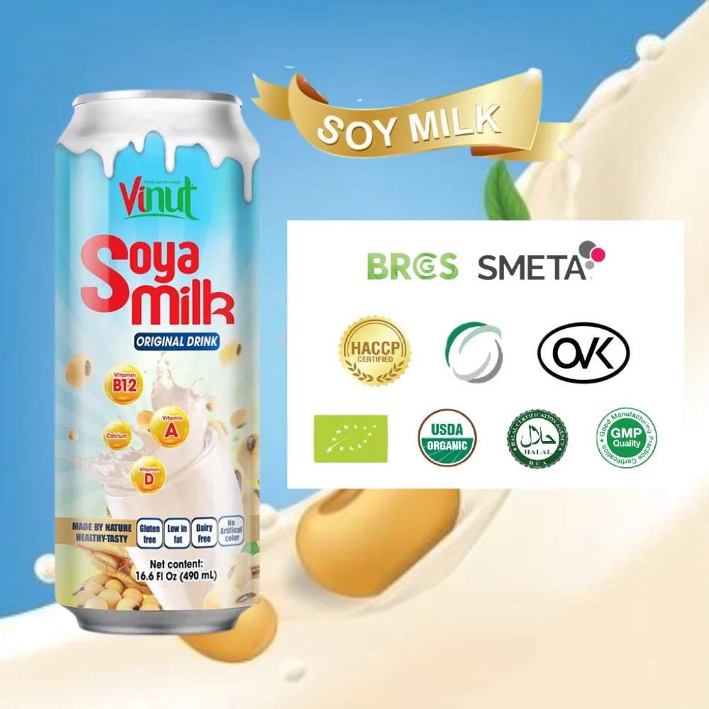 16.6 Fl Oz Soy Milk - Rich Protein Sweet Soya Bean Drink