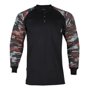 Wholesale Fr Shirts Safety-Focused Durable High-Quality FR Cotton Workwear Shirt Lightweight Construction Shirt for Workers