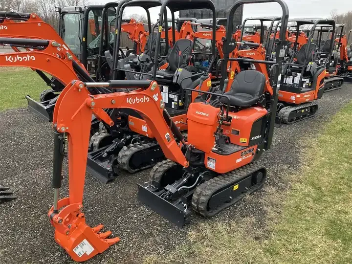 Small Excavator Compact Kubota Excavators K008-5 Mini Kubota Tractor ...