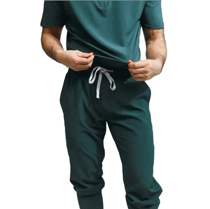 Premium Uniforms Men's Custom Color Scrub Suit Uniform Men Joggers Infinity Trs Fabric Traje Clinic Medical Nursing Scrubs Sets