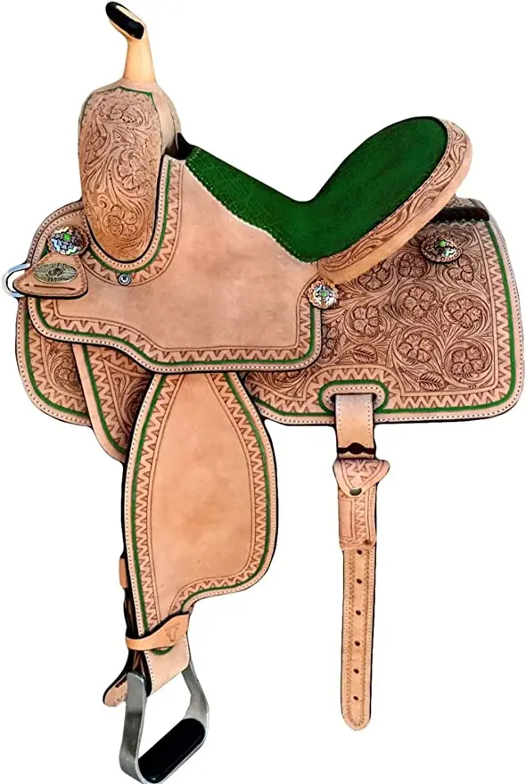 Fresh Arrival Hand Tooled Western Saddle High Quality Designer Genuine