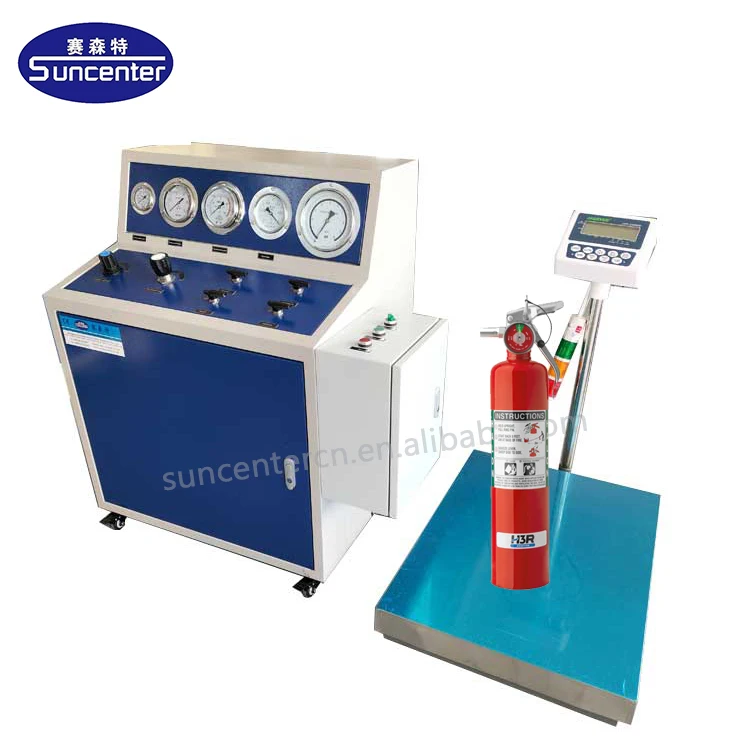 Dry Powder CO2 Foam Water Fire Filling Machine Automatic FM200 Fire Extinguisher Filling Machine