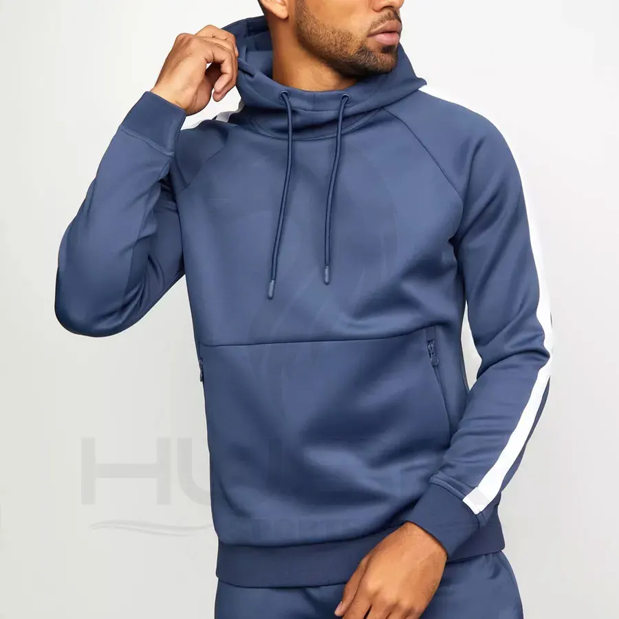 Man Tracksuit Cotton Polyester Design Your Own Men's Hooded Tracksuit