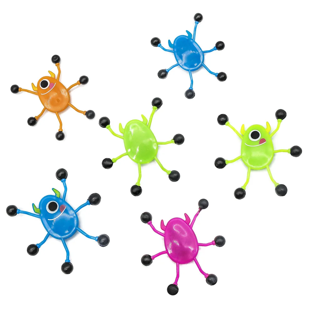Factory Direct Sales Funny New Strange Toy Wall Climbing Man Children's Toys Insect Capsule Sticky Toys for Kids