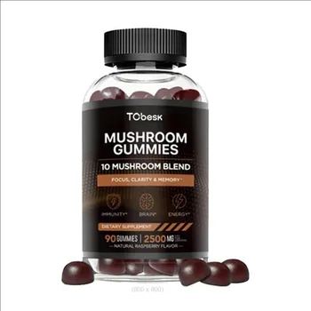 Detoxification and Immunity Improvement Healthcare Supplement Mushroom Gummies for Adults and Teenagers