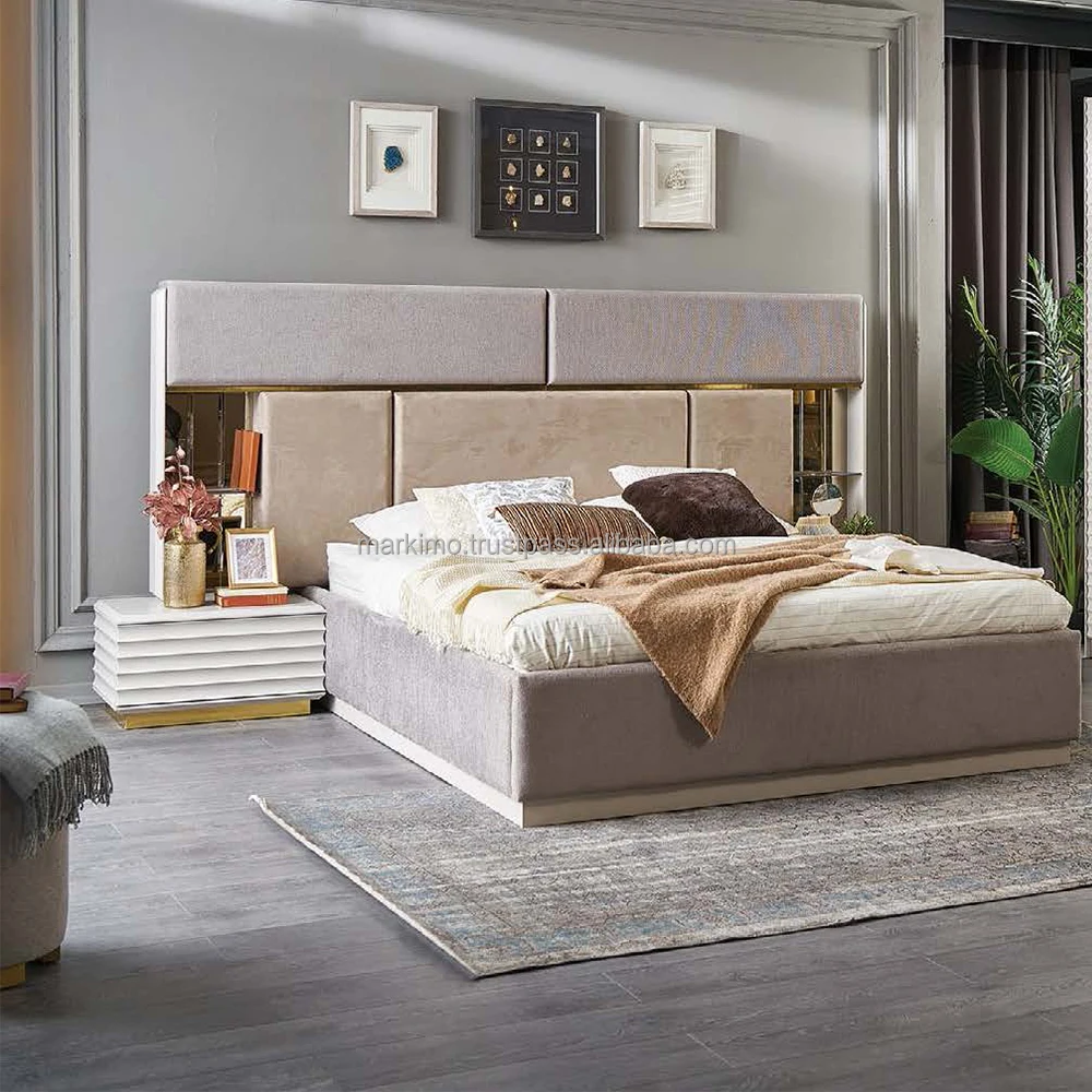 Italian Style Luxurious Modern Bedroom Furniture Set With Functional ...