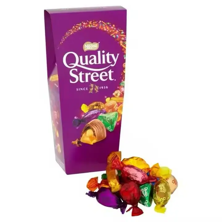 Quality Street Nestle, 2 LB, Extra Large Metal Tin, Assorted Chocolates and Toffees