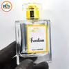 Golden text on white