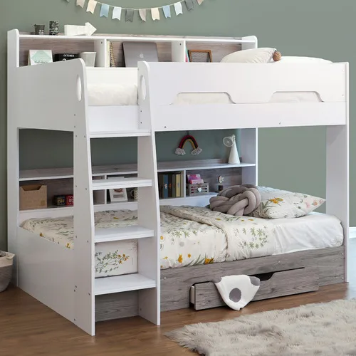 Promotion Kids Bedroom Furniture Solid Wood Bunk Bed Children Bunk Bed ...