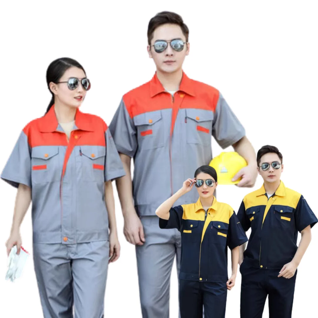 HIGH QUALITY Work Uniform Short Sleeve Car Wash/Welding/worksuits/driver/pants Workwear Uniform Breathable - FMF Uniform Factory