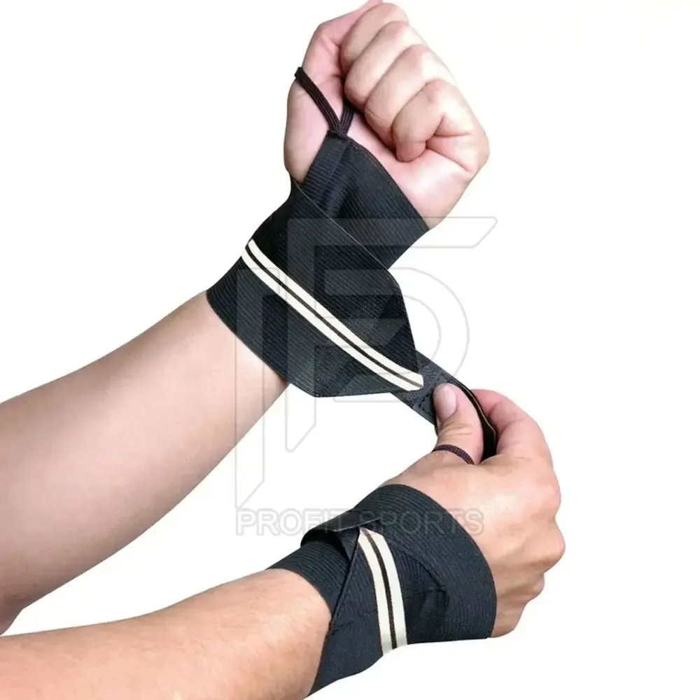Weightlifting Wrist Straps Gym Lifting Support Double Leather Layer Enhanced Grip Powerlifting Workout Wrist Wraps Optimal Hand Sports Gear - View #3