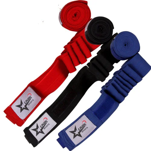 Custom Hand Wraps Boxing Bandages Wrist Strap Gym Weight Lifting Straps High Quality Cotton Hand