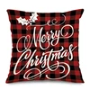 Plaid nero e rosso Buon Natale