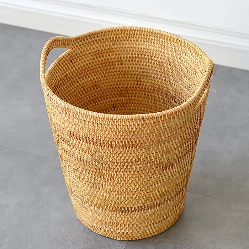 High Quality Large Woven Laundry Basket With Handle,Laundry Box With