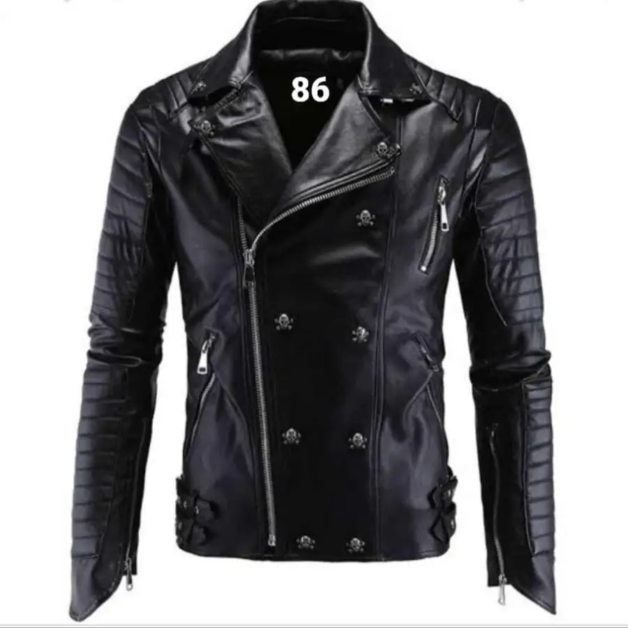 Made in India Modern Unique Cloths Collection Pure Leather Jacket Handmade Customized Super Selling Luxury Air-proof Mens Jacket
