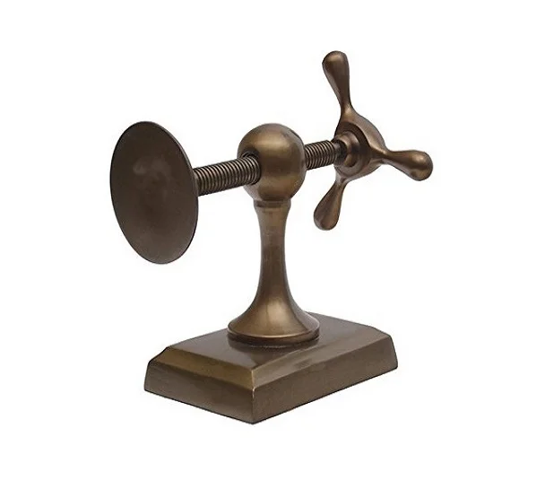 Modern Stainless Steel Bookends Antique Shining Humans Standing Figures Wood Wall Library Home Table Top Decorative Bookends