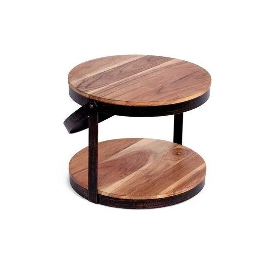 Wood Cake Stand Round Wooden Cake Stand And Dessert Pedestal Display