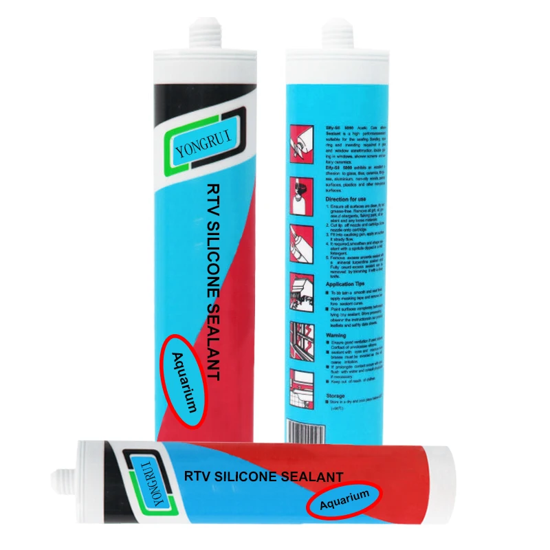 Safe Fish Tank Aquarium Acetic Underwater Silicone Adhesives Sealant