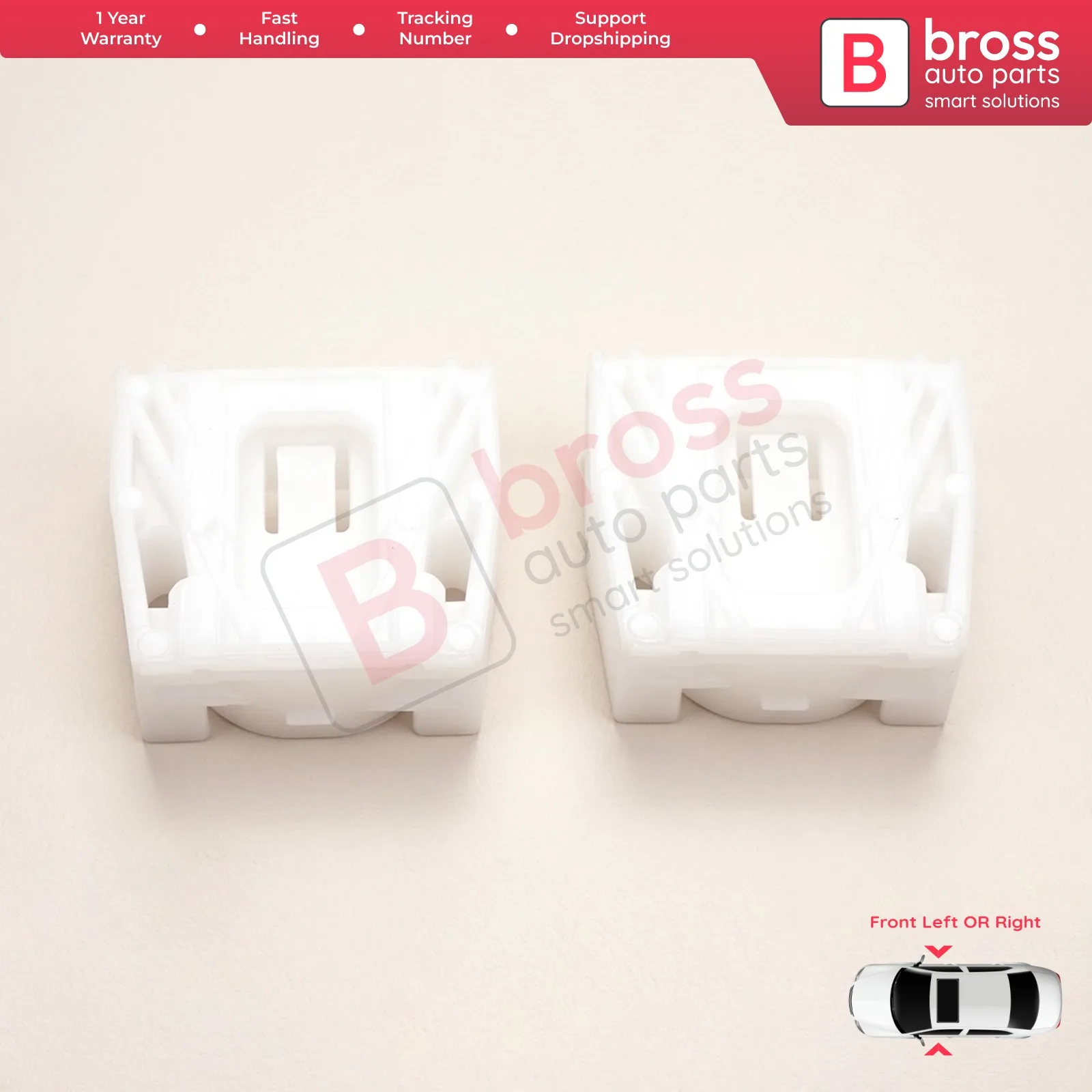 BWR5279 Power Window Regulator Repair Clips Front for C Class W204 S204 2006-2014 E Class W212 S212 2009-2016 4/5 Door