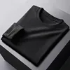 Round neck velvet black
