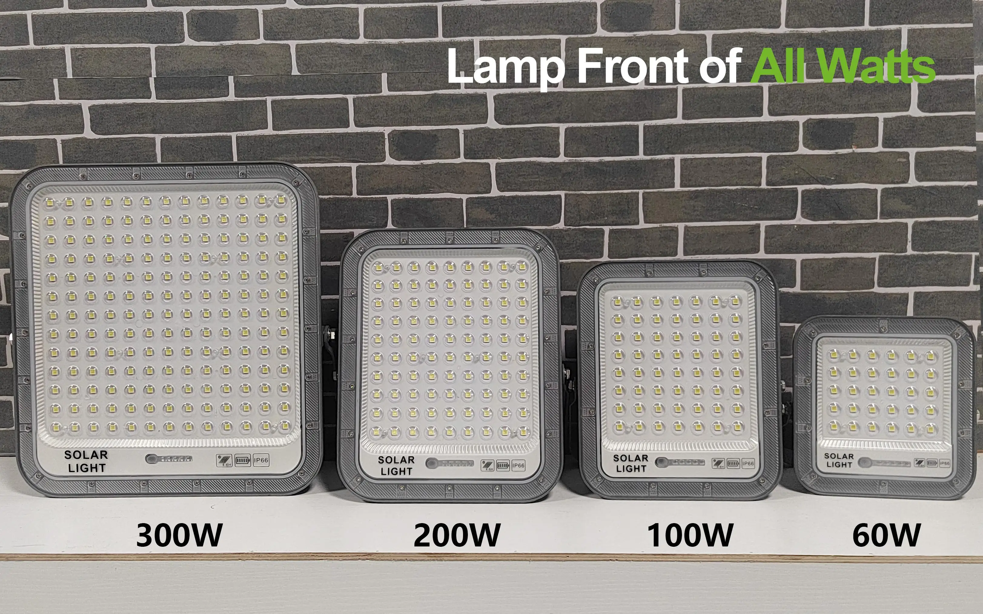 60w 100w 200w 300w LED Solar Flood Light Battery Replaceable Outdoor Waterproof