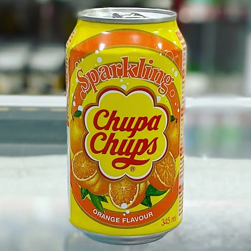 Buy Chupa-chups Sparkling Strawberry Cream Flavour Soft Drink Cans ...