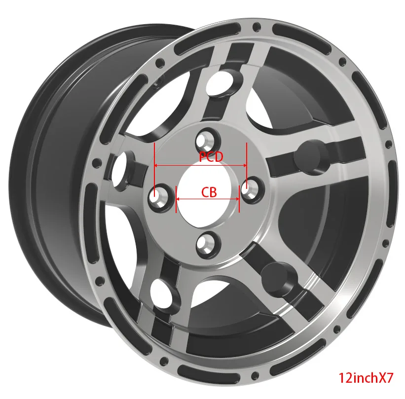 Factory Atv Rims 10 Inch Pcd4x100115mm Et 13.5mm Cb 70mm Atv Wheel