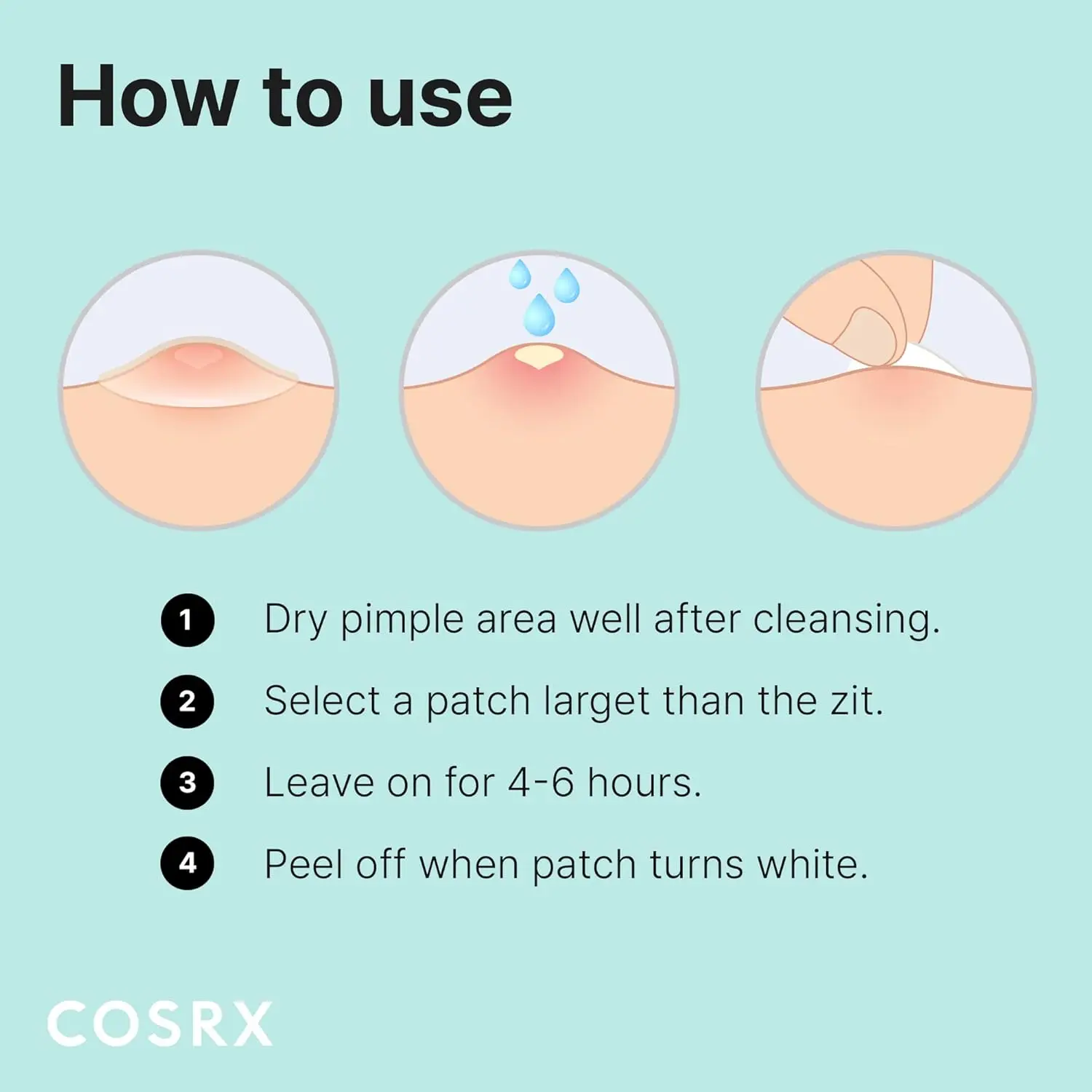 COSRX Acne Pimple Patch 3 Size Patches Spot Stickers Absorbing Hydrocolloid Korean Skincare Original Blemish 24 Patches