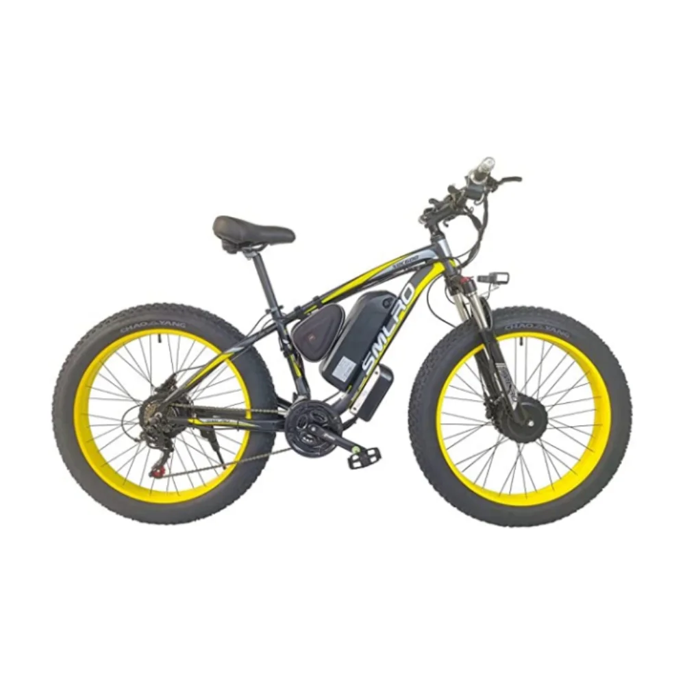 (USA Stock & Ship from China) SMLRO XDC600 Plus Dual Motors Electric Bike  Hydralic Disc Brake All Black