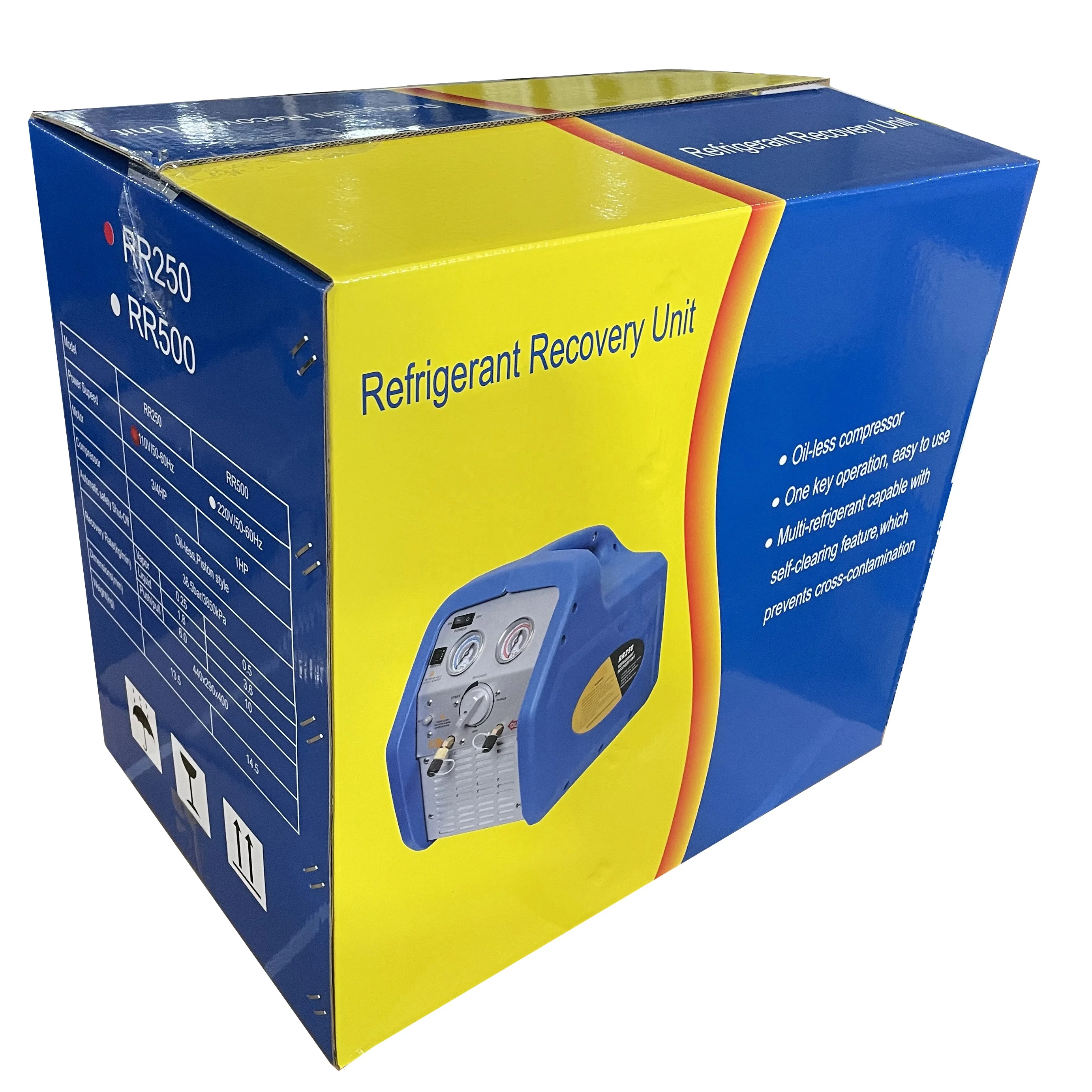 Máquina Recuperadora De Refrigerante Portátil Para HVAC - Compresor 1/2, 110V, Compatible Con R410A