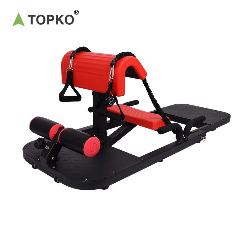 Topko Adjustable Deep Squat Machine Sit up Stand Bench for Home Gym Glutes Workout Station Leg Exercise Machine Glute Trainer