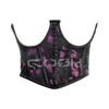 Satin Fuchsia Avec Maille Noire