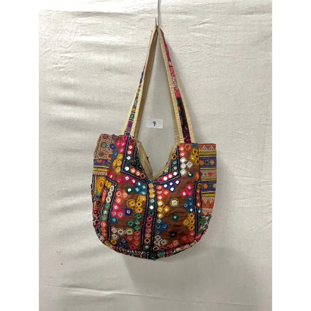 HUGE Ethnic Banjara Bag Old Recycled Traditional Indian Handmade Beaded Work