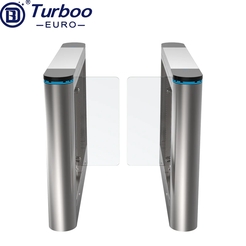High Security Waist High Face Recognition Turnstile Qr Code Reader Turnstile Barrier Gate for Stadium
